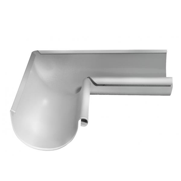 Угол желоба внутренний 90° Grand Line Optima белый полукруглый