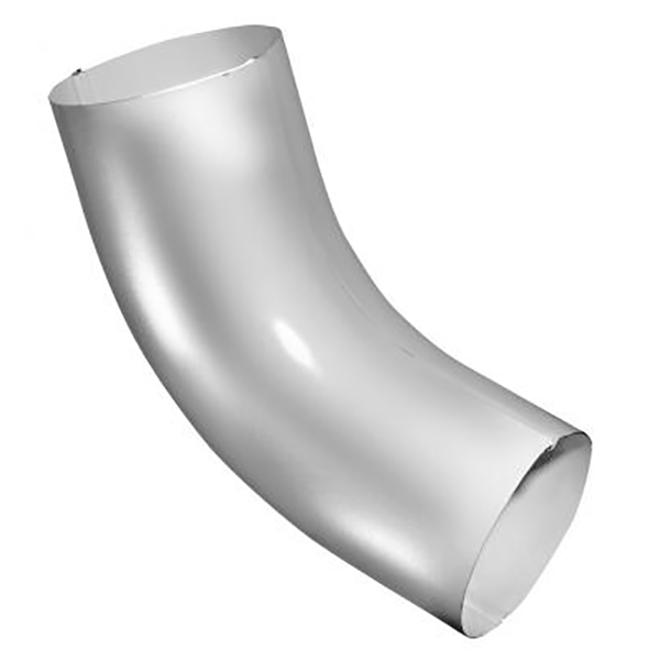 Колено трубы 60° Grand Line Optima белое круглое