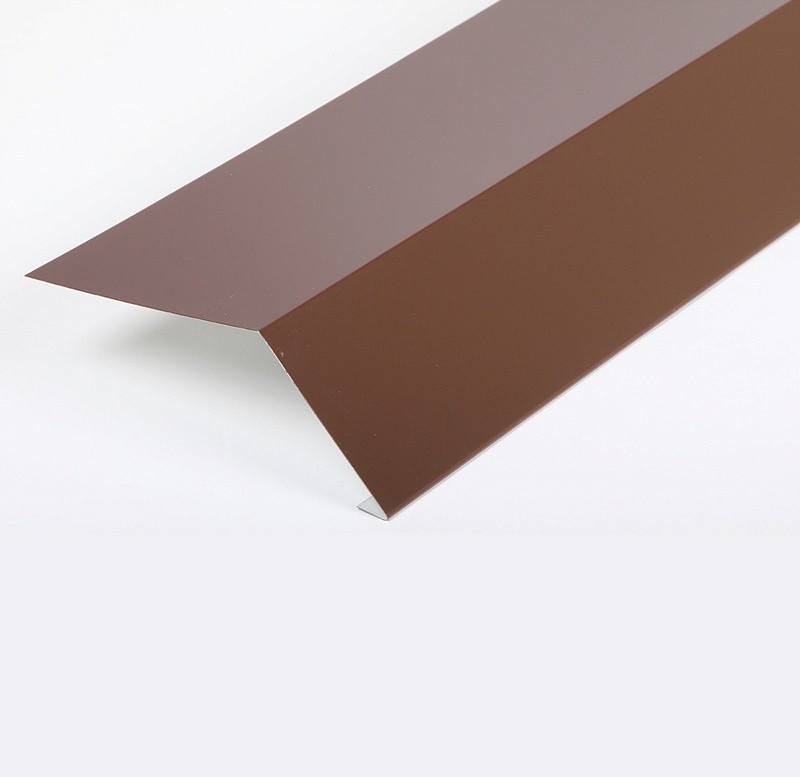 Планка карнизная 115x50x13х2000мм RAL 8017 коричневый