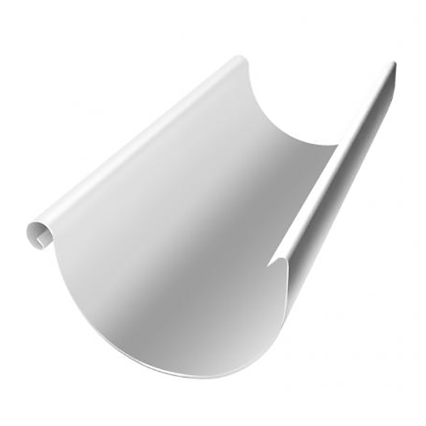 Желоб 3м Grand Line Optima белый полукруглый RAL 9003 