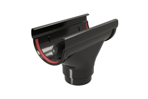 Воронка Grand Line Дизайн 135/90 ПВХ черный (RAL 9005)