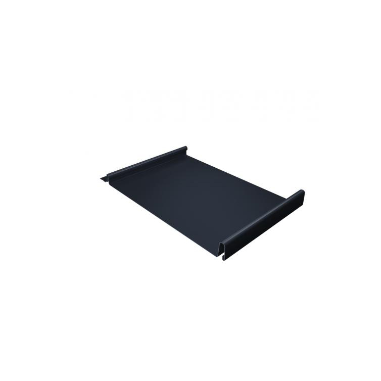 Кликфальц Grand Line 0,5 Satin с пленкой на замках RAL 7024 мокрый асфальт