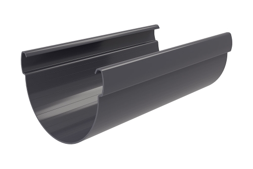 Желоб Grand Line Дизайн 135/90 ПВХ 3м графит (RAL 7024)