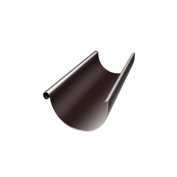 Желоб 3м Grand Line Optima коричневый полукруглый RAL 8017