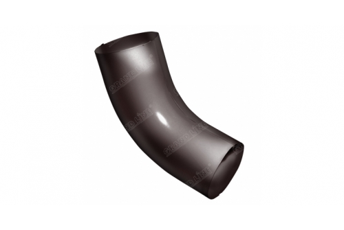 Колено стока 60° Grand Line Optima круглое коричневое
