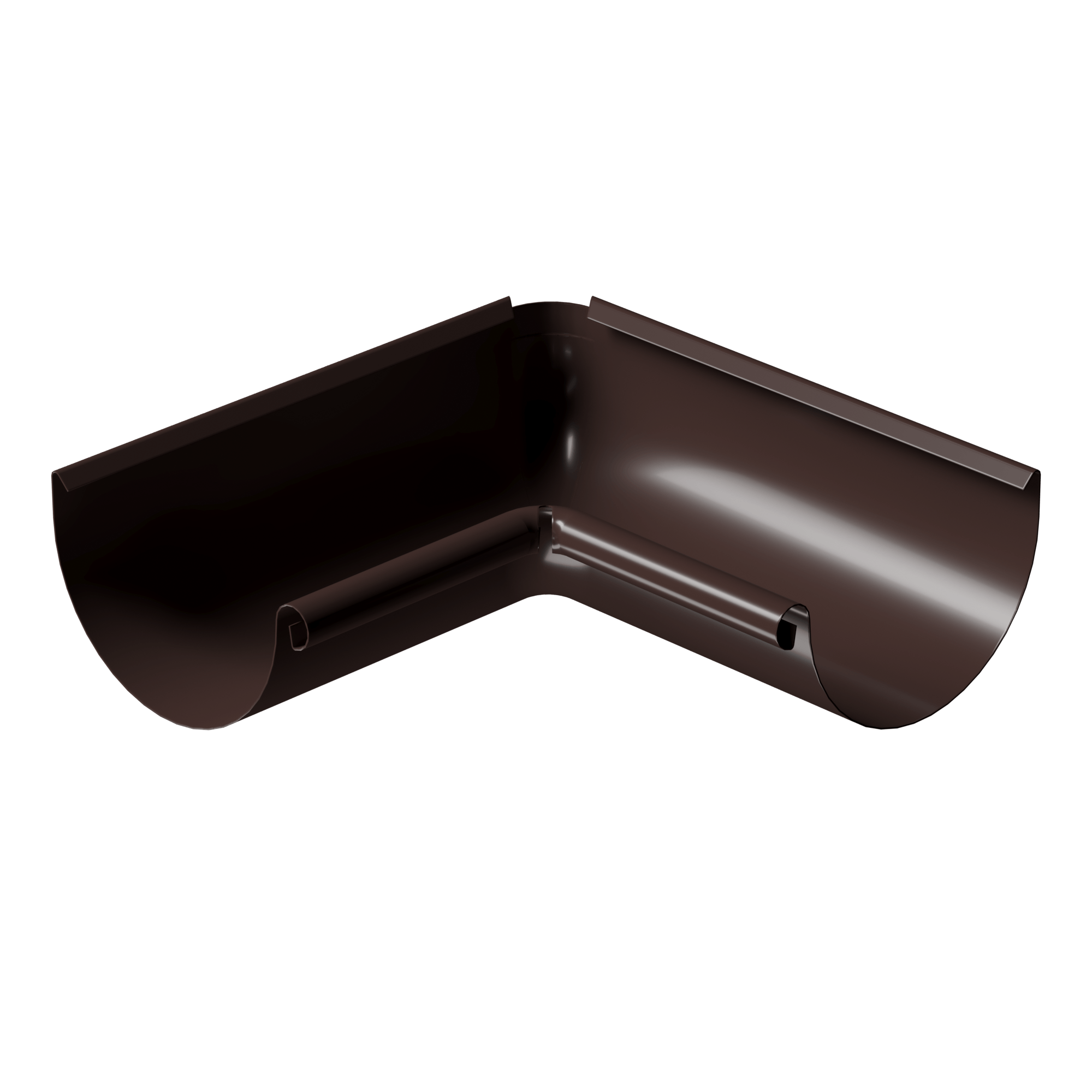 Угол внутренний Döcke STAL PREMIUM 90⁰ D125 Шоколад