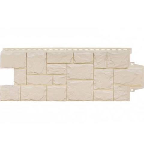 Фасадная панель Grand Line крупный камень Classic Бежевый