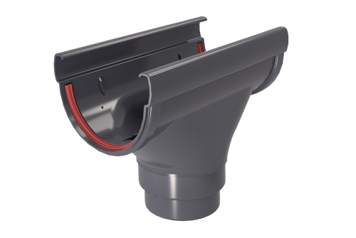 Воронка Grand Line Дизайн 135/90 ПВХ графит (RAL 7024)