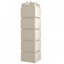 Угол фасадной панели наружный Клинкерный кирпич Classic молочный