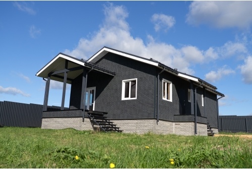 Фасадная панель Grand Line состаренный кирпич Design Plus Гранит с белым швом
