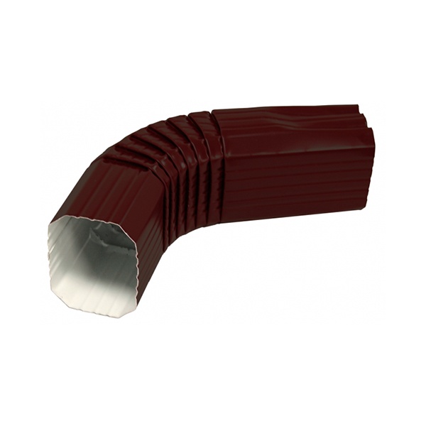 Колено трубы Grand Line Vortex гофрированное коричневое прямоугольное