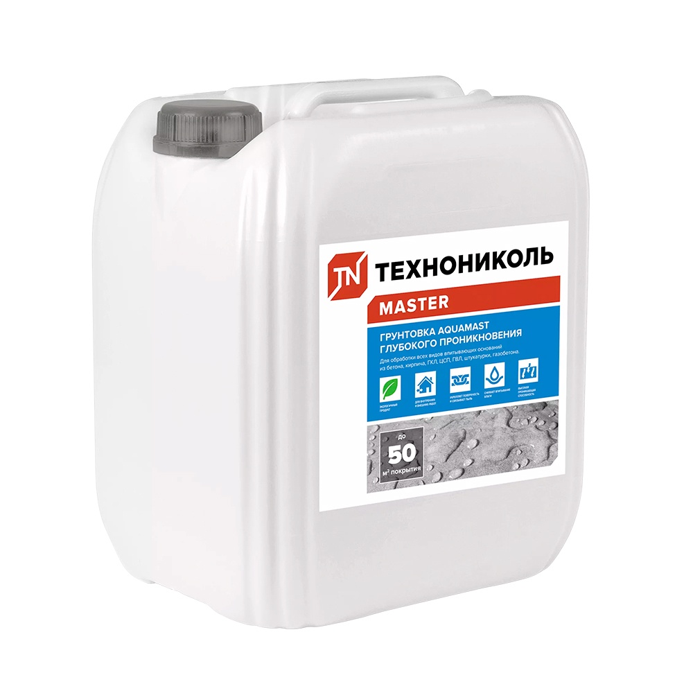 Грунтовка глубокого проникновения AQUAMAST, 5 кг канистра