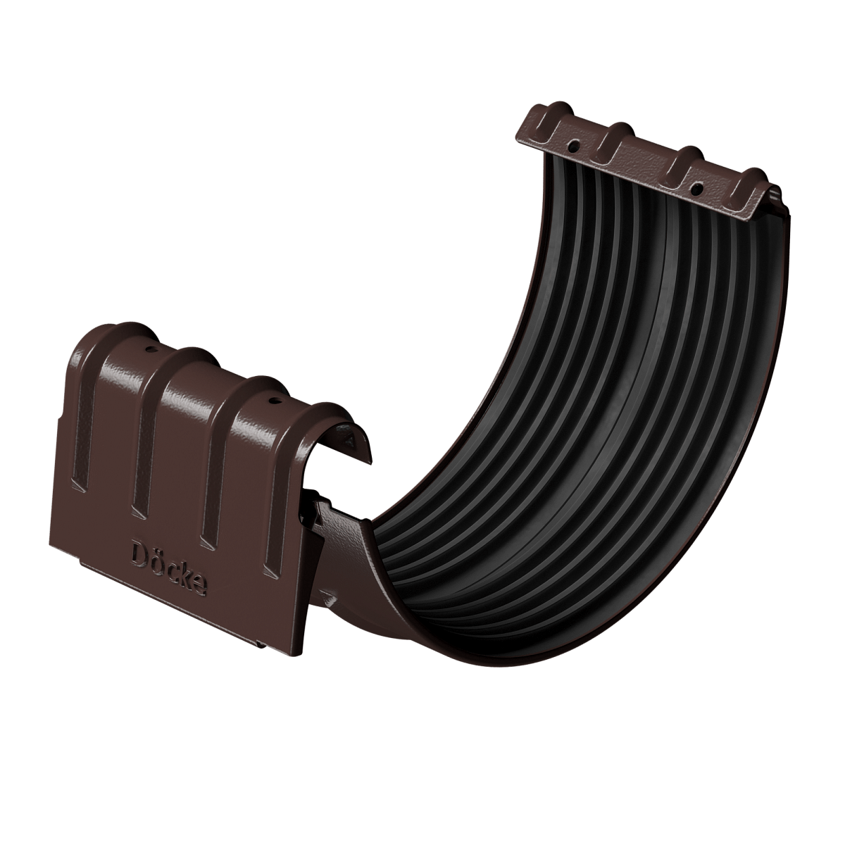 Соединитель желобов Döcke STAL PREMIUM D125 Шоколад