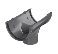 Воронка желоба ТН ПВХ, серый