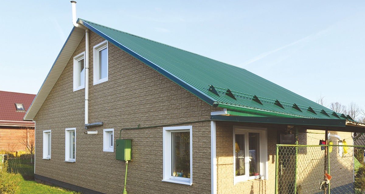 Панель Ю-ПЛАСТ Стоун-Хаус Сланец Бурый