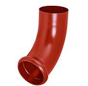 Аквасистем отвод трубы декорированный d=90 Pural (RR29) красный
