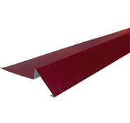 Планка торцевая 13x20x70x25x80х2000мм RAL 3005 темно-красный
