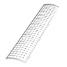 Решетка желоба защитная (0,6 пог.м.)ТН ПВХ, белый