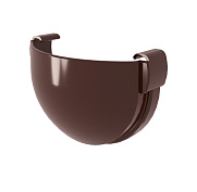 Заглушка желоба Grand Line 135/90 Дизайн ПВХ шоколадный (RAL 8017)