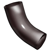 Колено трубы 60° Grand Line Optima коричневое круглое