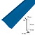 Планка примыкания для гибкой черепицы (синяя RAL 5005)