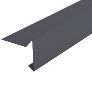 Планка торцевая для гибкой черепицы SHINGLAS (серая RAL 7024)