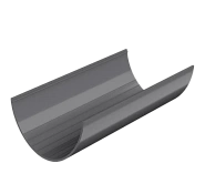 Желоб 1,5м ТН ПВХ, серый, глянец