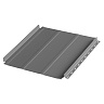 Фальцевая панель AQUACLICK Силуэт-2 PE Matt (Zn180) 0,5мм Rooftop Бархат RAL7024 с подгибом / без подгиба