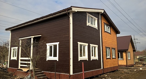 Коттедж 100 м2 Санкт-Петербург, г. Пушкин. Стоимость с материалами - 1 800 000 руб.