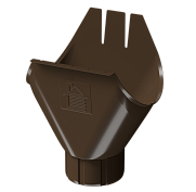 Воронка желоба 125/90 Döcke STAL PREMIUM Каштан