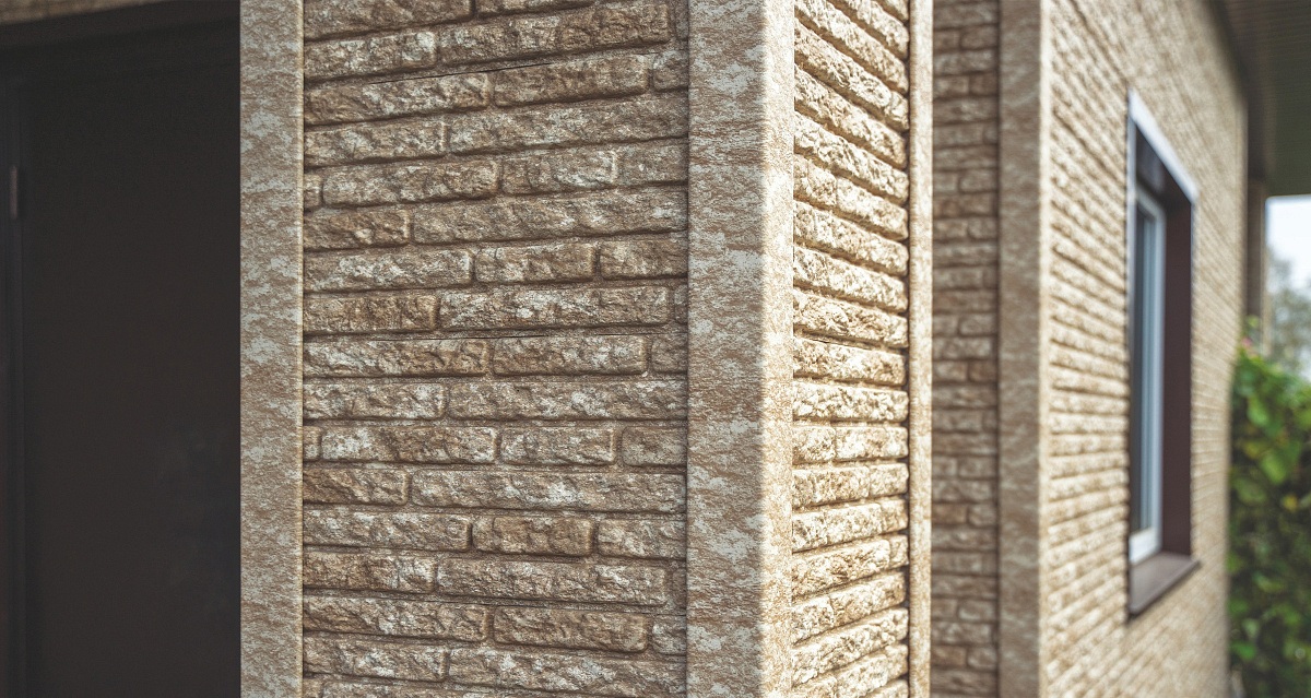 Панель Ю-ПЛАСТ Стоун-Хаус Кварцит Светло-бежевый