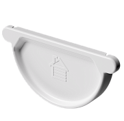 Заглушка желоба Döcke STAL PREMIUM, D125 Пломбир