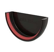 Заглушка желоба универсальная ПВХ Grand Line (Гранд Лайн) Черный