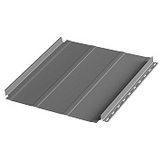 Фальцевая панель AQUACLICK Силуэт-2 PU Matt (Zn275) 0,5мм Rooftop Кашемир RAL7024 с подгибом / без подгиба