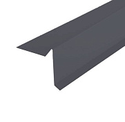 Планка торцевая 13x20x70x25x80х2000мм RAL 7024 темно-серый