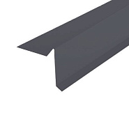 Планка торцевая 13x20x70x25x80х2000мм RAL 7024 темно-серый