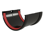 Соединитель желобов ПВХ Grand Line (Гранд Лайн) Черный