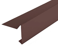 Планка торцевая для гибкой черепицы SHINGLAS (коричневая RAL 8017)