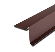 Планка торцевая 13x20x70x25x80х2000мм RAL 8017 коричневый